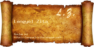 Lengyel Zita névjegykártya